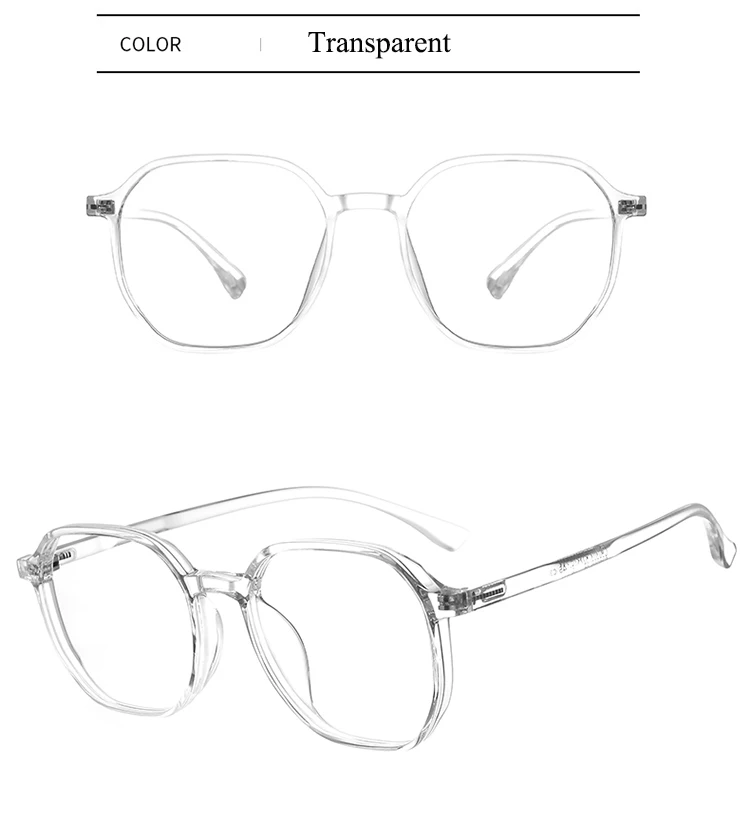 BCLEAR 2024 TR90 Eyeglasses Frame Men Women Retro Prescription Myopia Optical Lenses Simple Fashion Polygon Frame Light Comfort