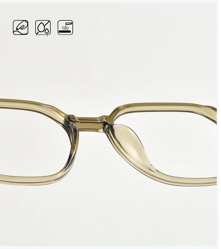 BCLEAR 2024 TR90 Eyeglasses Frame Men Women Retro Prescription Myopia Optical Lenses Simple Fashion Polygon Frame Light Comfort