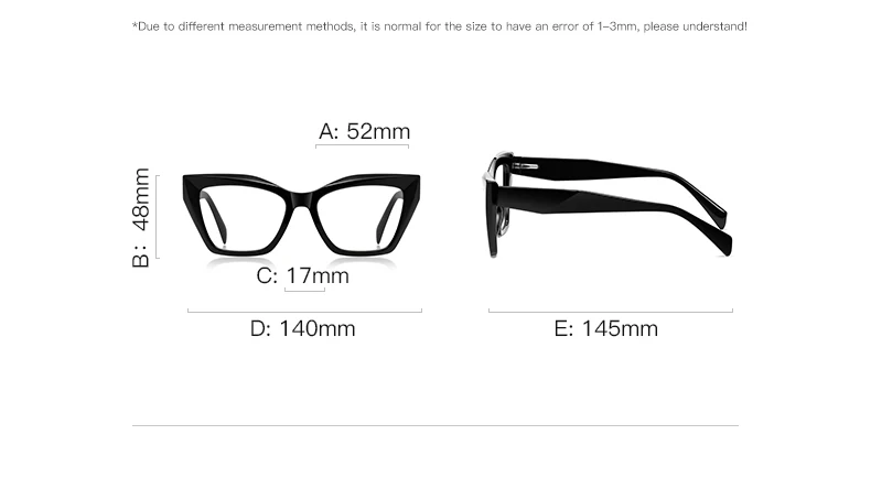 VICKY Fashion Personalized Glasses Anti-blue Light Cat Eye Reading Glasses Can Be Customized Prescription Ladies Eyeglasses 2167