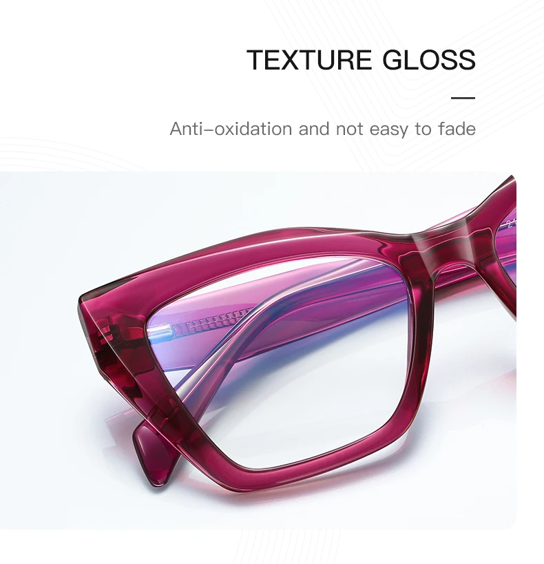VICKY Fashion Personalized Glasses Anti-blue Light Cat Eye Reading Glasses Can Be Customized Prescription Ladies Eyeglasses 2167