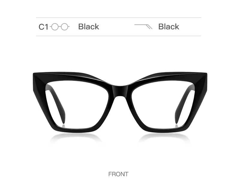 VICKY Fashion Personalized Glasses Anti-blue Light Cat Eye Reading Glasses Can Be Customized Prescription Ladies Eyeglasses 2167