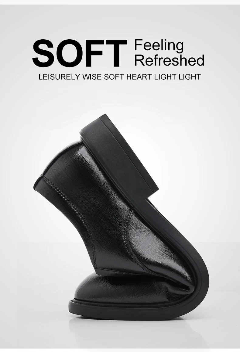 3/6/8 CM Elevator Shoes Men Dress Shoes Black Soft Leather Men Heighten Formal Shoes Casual Business Men Oxfords Suit Shoes