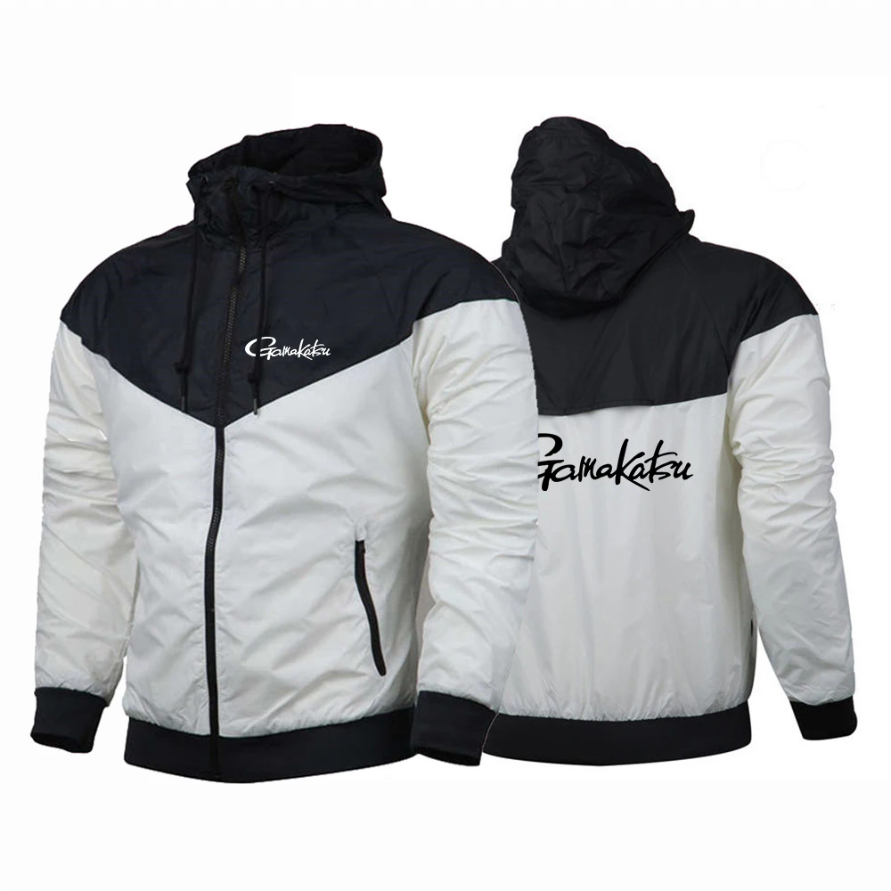 2024 Men New Gamakatsu Fishing Autumn Five-Color Windbreaker Windproof Ordinary Zipper Color Matching Designe Coat Tops