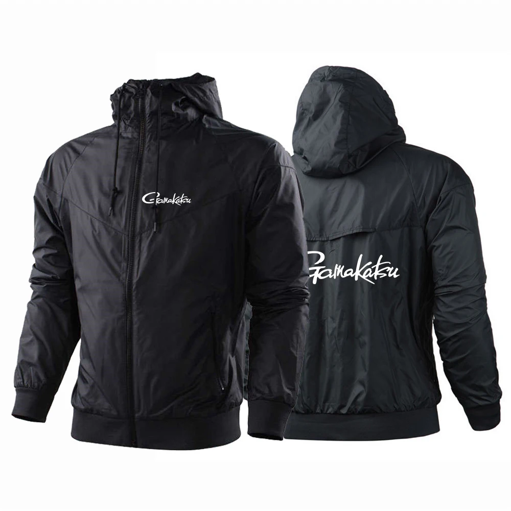 2024 Men New Gamakatsu Fishing Autumn Five-Color Windbreaker Windproof Ordinary Zipper Color Matching Designe Coat Tops