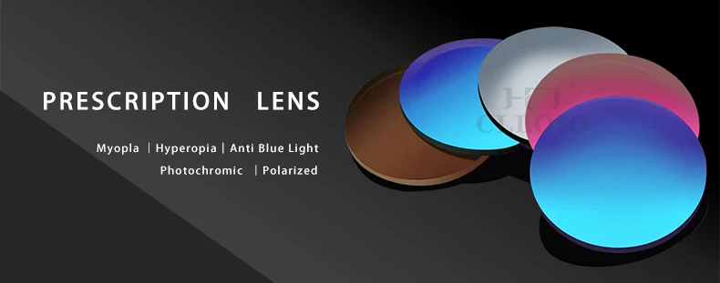 CLLOIO Photochromic Gray Brown Pink Purple Blue Lens 1.56 1.61 1.67 1.74 Prescription Lenses For Myopia Hyperopia Progressive