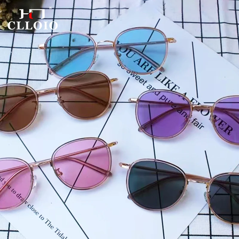 CLLOIO Photochromic Gray Brown Pink Purple Blue Lens 1.56 1.61 1.67 1.74 Prescription Lenses For Myopia Hyperopia Progressive
