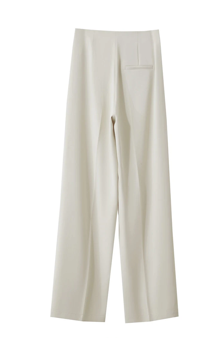 Amii Minimalism 2026 Summer New Wide-legged Pants Women Straight Basics Casual Pants Female Solid Full-length Trousers 12412006