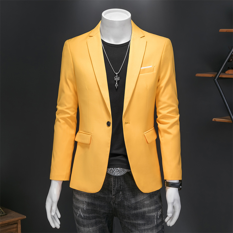 Plus Size 6XL-M Fashion Mens Solid Color Suit Jacket High Quality Business Slim Fit Casual Blazers Formal Social Wedding Tuxedo