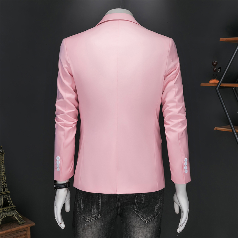 Plus Size 6XL-M Fashion Mens Solid Color Suit Jacket High Quality Business Slim Fit Casual Blazers Formal Social Wedding Tuxedo