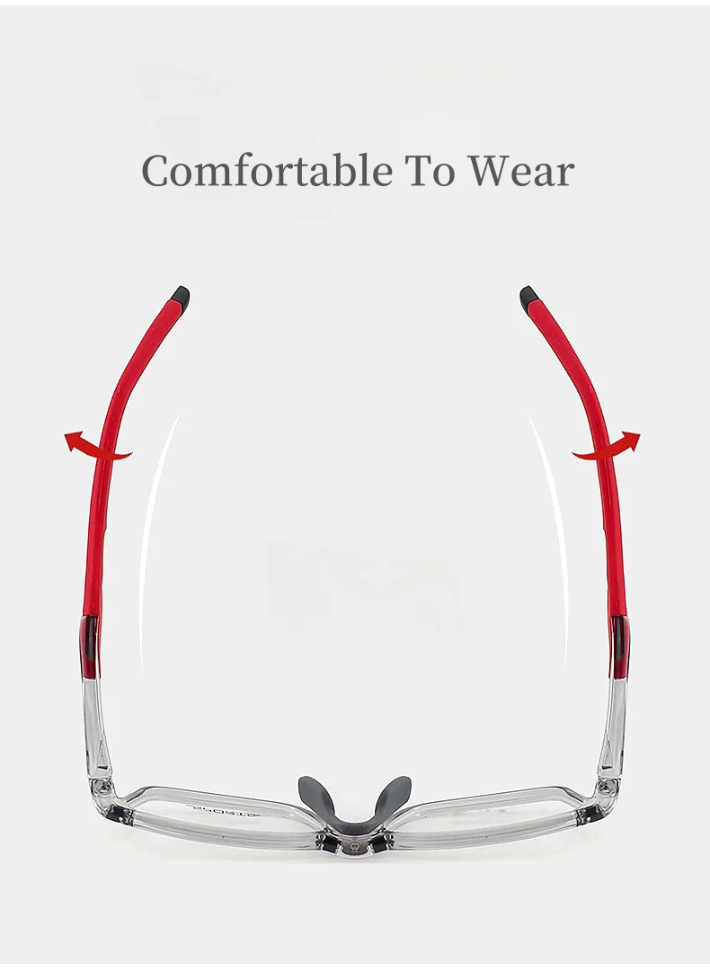 2024 New Sports Glasses Frame Ultra-light TR90 Men's Basketball Glasses Frame Square Optical Prescription Glasses for Men Y1226D