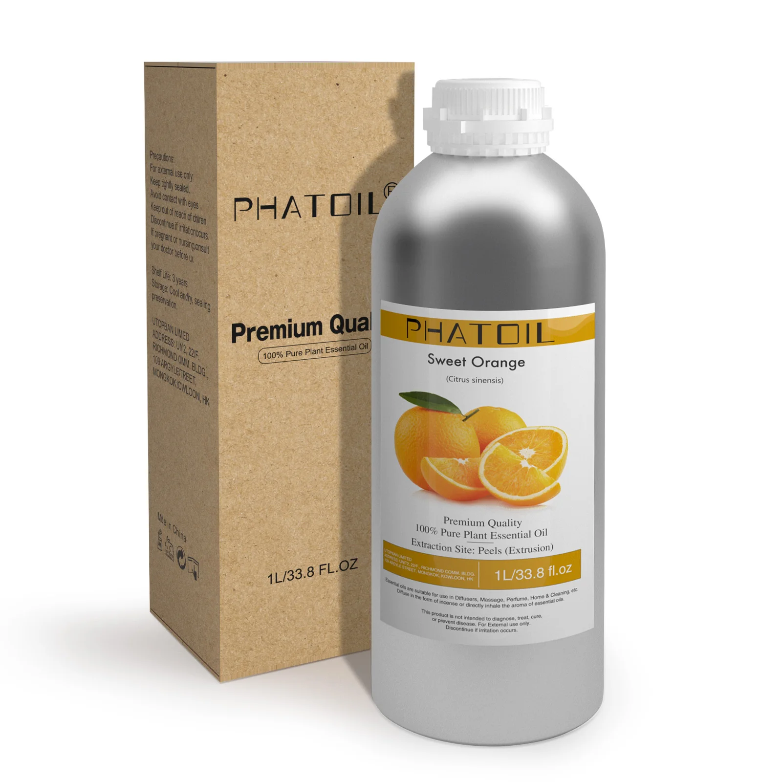 PHATOIL 1000ml Natural Aromatherapy Essential Oil Lavender Jasmine Eucalyptus Vanilla Lemon Bergamot Rose Aroma Essential Oils