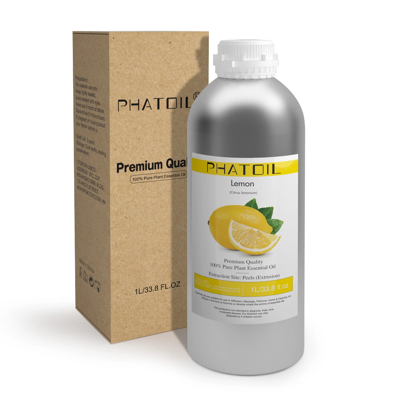 PHATOIL 1000ml Natural Aromatherapy Essential Oil Lavender Jasmine Eucalyptus Vanilla Lemon Bergamot Rose Aroma Essential Oils
