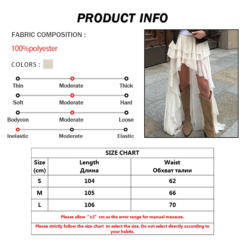 Oymimi Casual Apricot Loose Skirts For Women Fashion High Waisted Pleated Skirts Elegant Thin Floor-Length Skirt Female Clothing