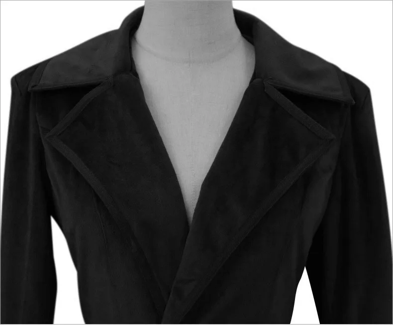 2026 Spring New Arrivals: Women's Red Long-Sleeve Trench Coat, Blue V-Neck Long Jacket, Black Vintage Overcoat.