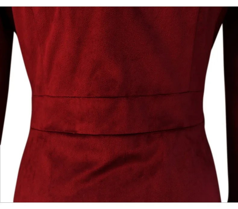 2026 Spring New Arrivals: Women's Red Long-Sleeve Trench Coat, Blue V-Neck Long Jacket, Black Vintage Overcoat.