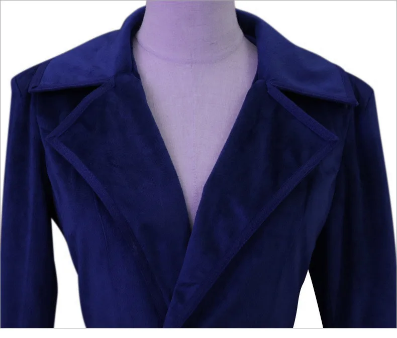 2026 Spring New Arrivals: Women's Red Long-Sleeve Trench Coat, Blue V-Neck Long Jacket, Black Vintage Overcoat.