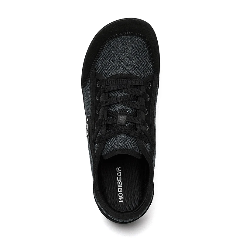 HOBIBEAR Unisex Barefoot Shoes Wide Toe Minimalist Zero Drop Walking Sneakers Lace-Up Outdoor Lightweight Casual Shoes
