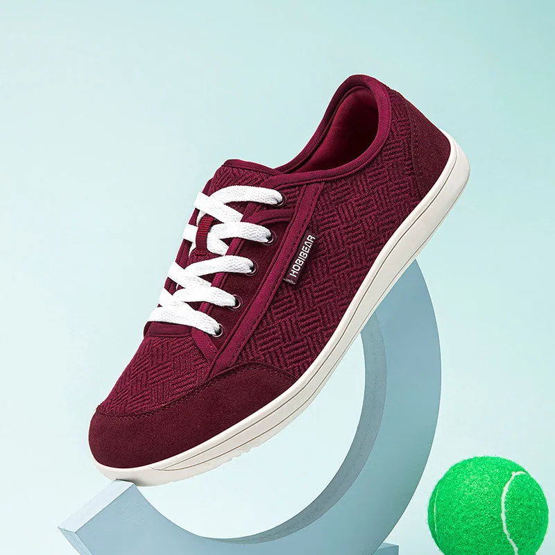 HOBIBEAR Unisex Barefoot Shoes Wide Toe Minimalist Zero Drop Walking Sneakers Lace-Up Outdoor Lightweight Casual Shoes