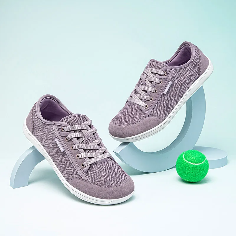 HOBIBEAR Unisex Barefoot Shoes Wide Toe Minimalist Zero Drop Walking Sneakers Lace-Up Outdoor Lightweight Casual Shoes