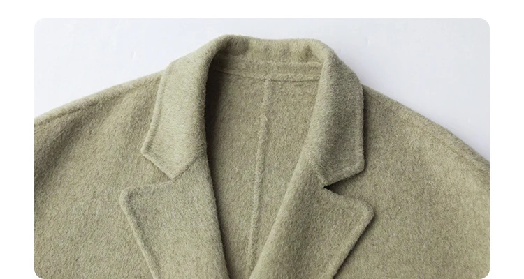 CHIC VEN Women Woolen Coats Loose Casual Oversize Double Breasted Double-sided Jacket Office Ladies Outerwear Autumn Winter 2026