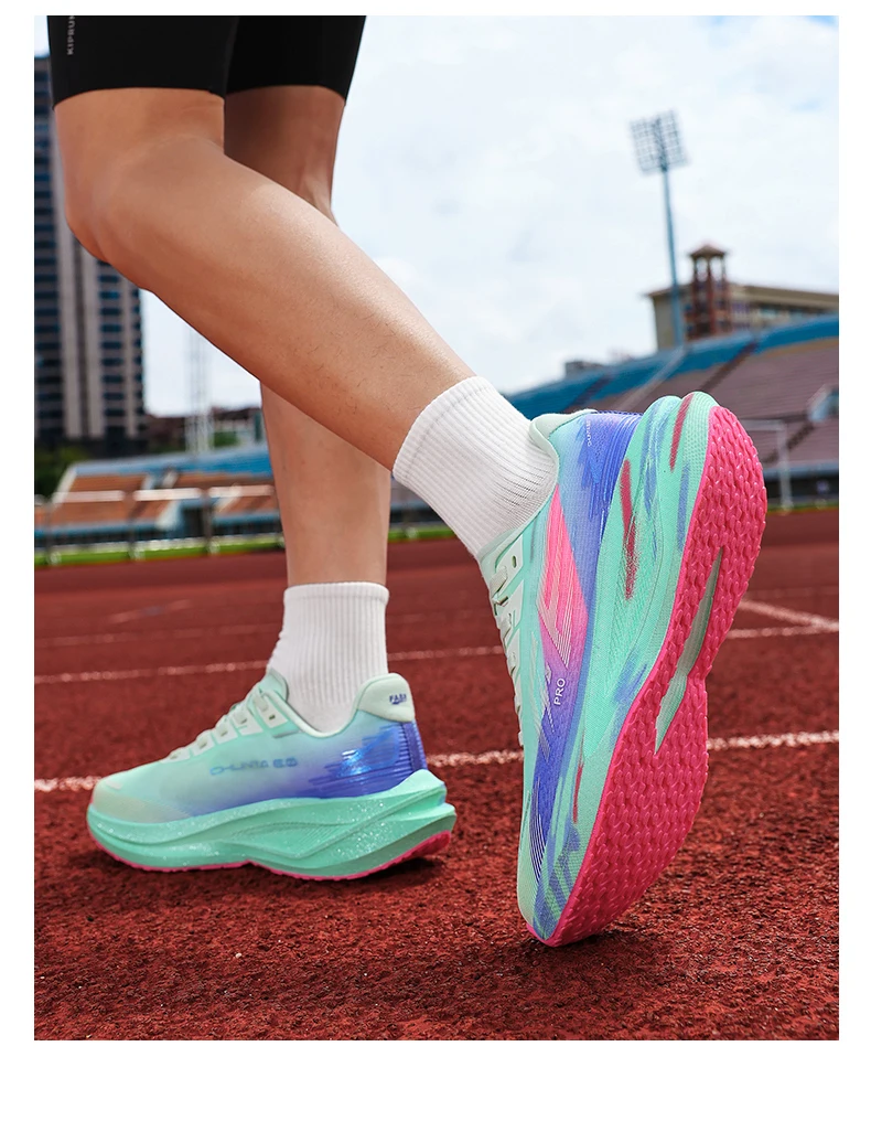 Men Running Shoes Carbon Board Marathon Speciality Sports Breathable Lightweight Women's Comfortable Athletic Sneakers