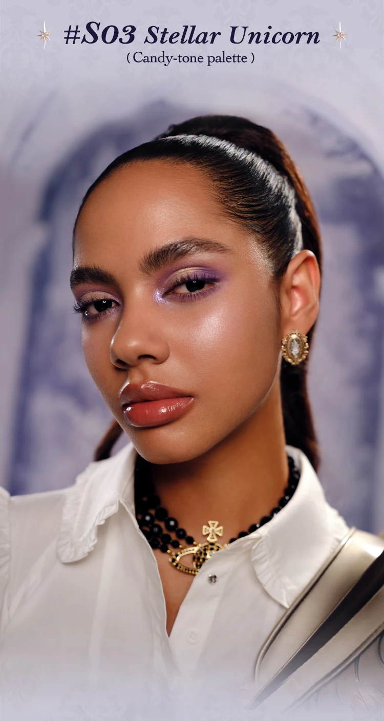 Flower Knows Knight Unicorn Collection 6-Color Satin Makeup Palette