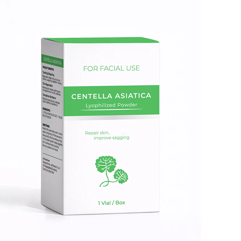 GPLab DIY Facial Repair Care Kit: Centella Asiatica Powder + Hyaluronic Acid Moisturizing Serum 1 Vial Box/Bag