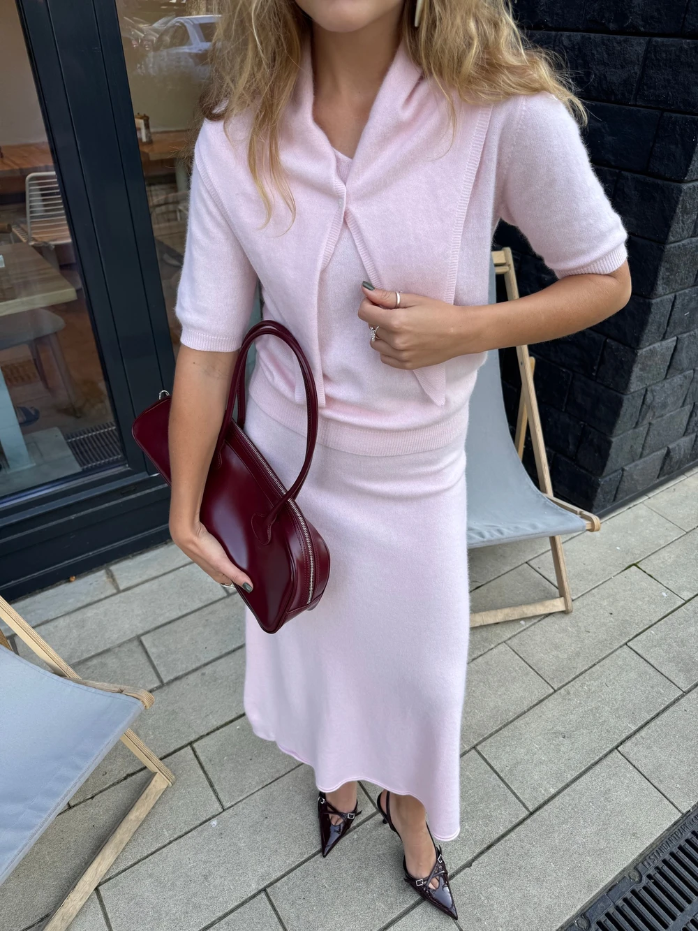 Hirsionsan Soft Loose Sets Women Three Pieces Short Sleeve Tops & Skirt Elegant Female Outfits Soft Tracksuit with Scaf 2026 New