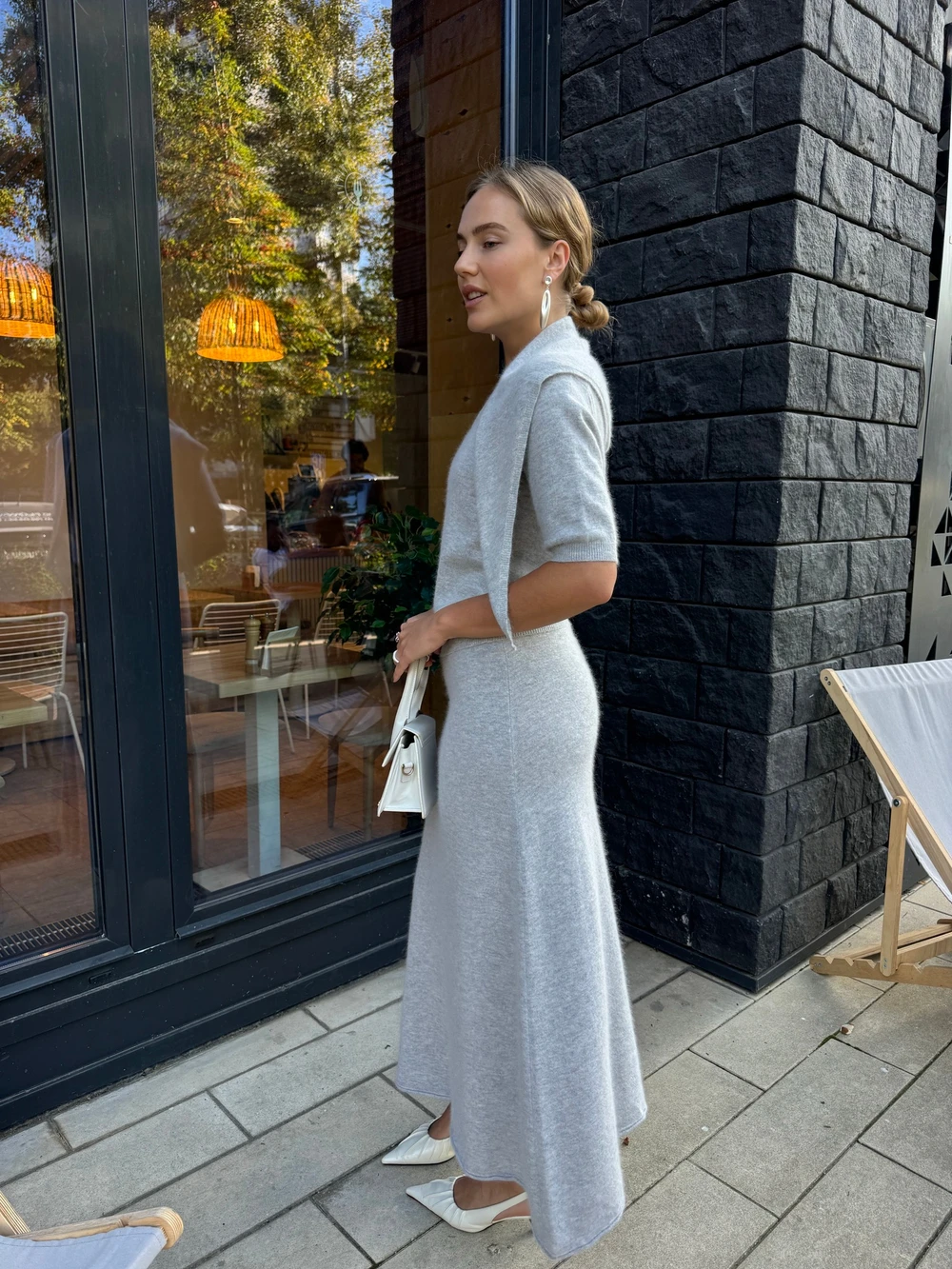 Hirsionsan Soft Loose Sets Women Three Pieces Short Sleeve Tops & Skirt Elegant Female Outfits Soft Tracksuit with Scaf 2026 New