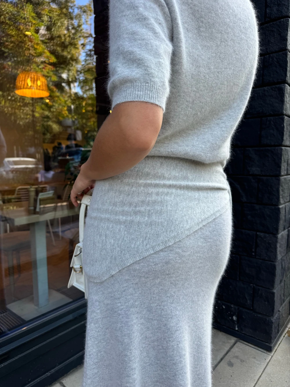 Hirsionsan Soft Loose Sets Women Three Pieces Short Sleeve Tops & Skirt Elegant Female Outfits Soft Tracksuit with Scaf 2026 New