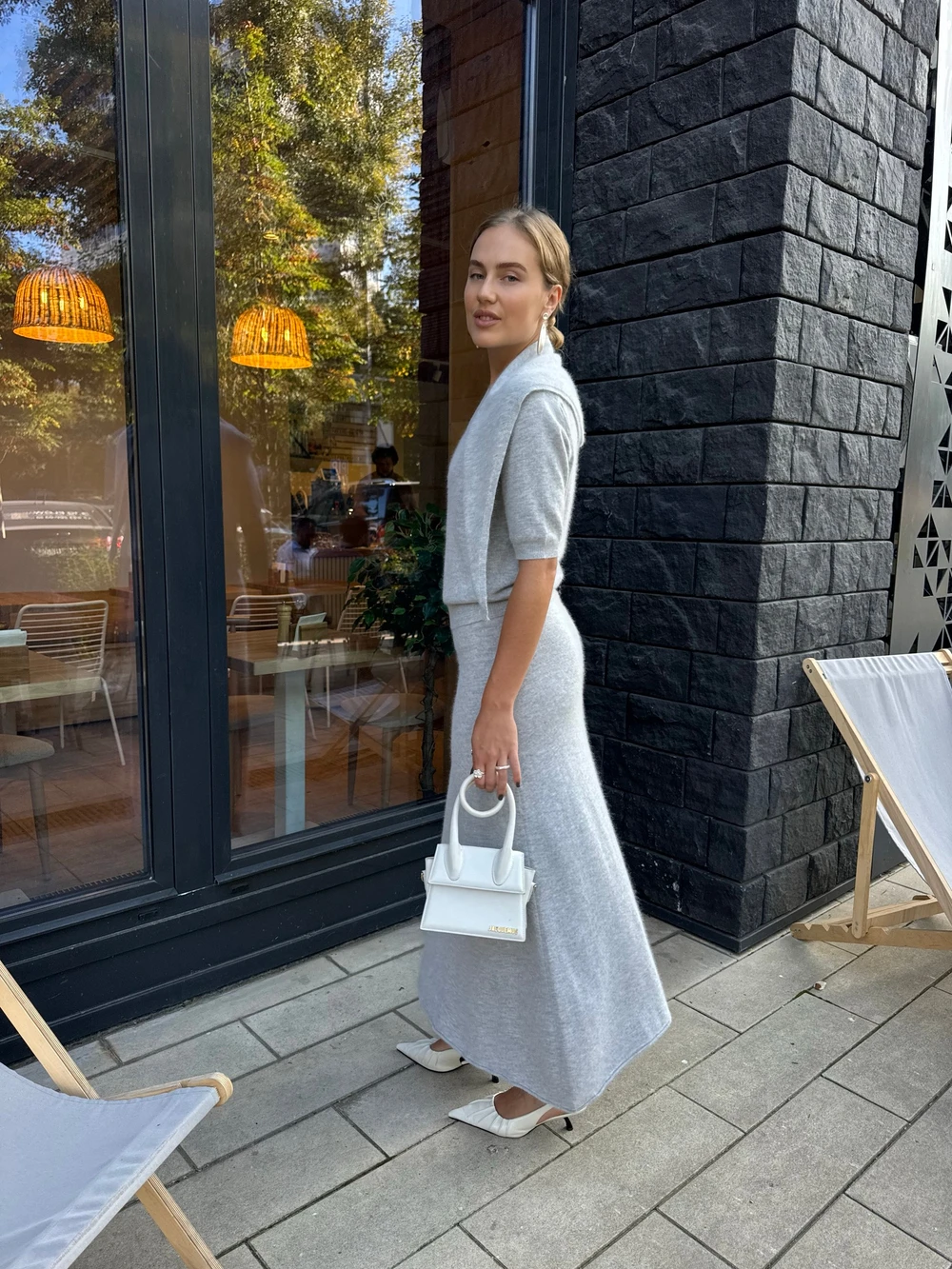 Hirsionsan Soft Loose Sets Women Three Pieces Short Sleeve Tops & Skirt Elegant Female Outfits Soft Tracksuit with Scaf 2026 New