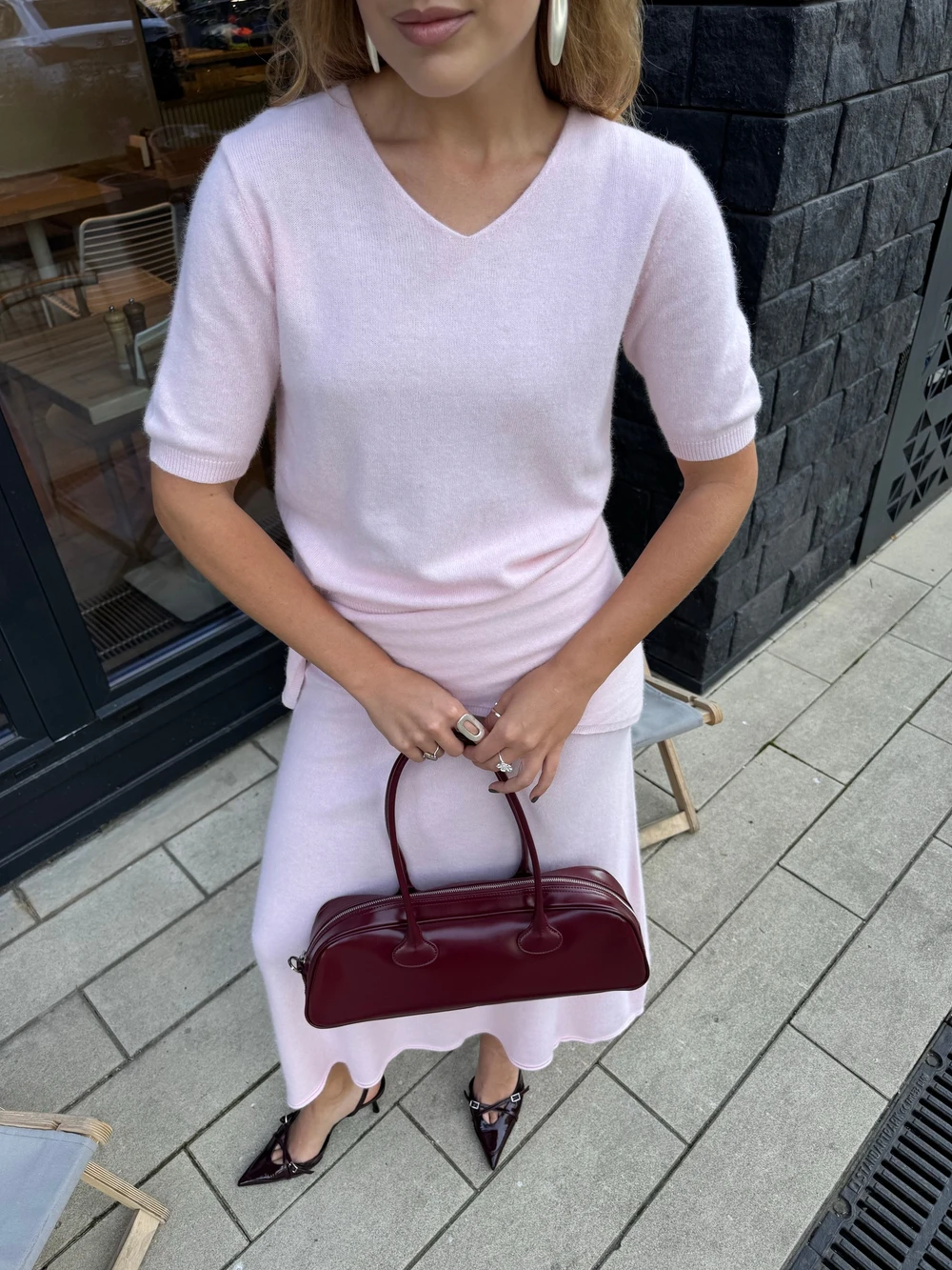 Hirsionsan Soft Loose Sets Women Three Pieces Short Sleeve Tops & Skirt Elegant Female Outfits Soft Tracksuit with Scaf 2026 New