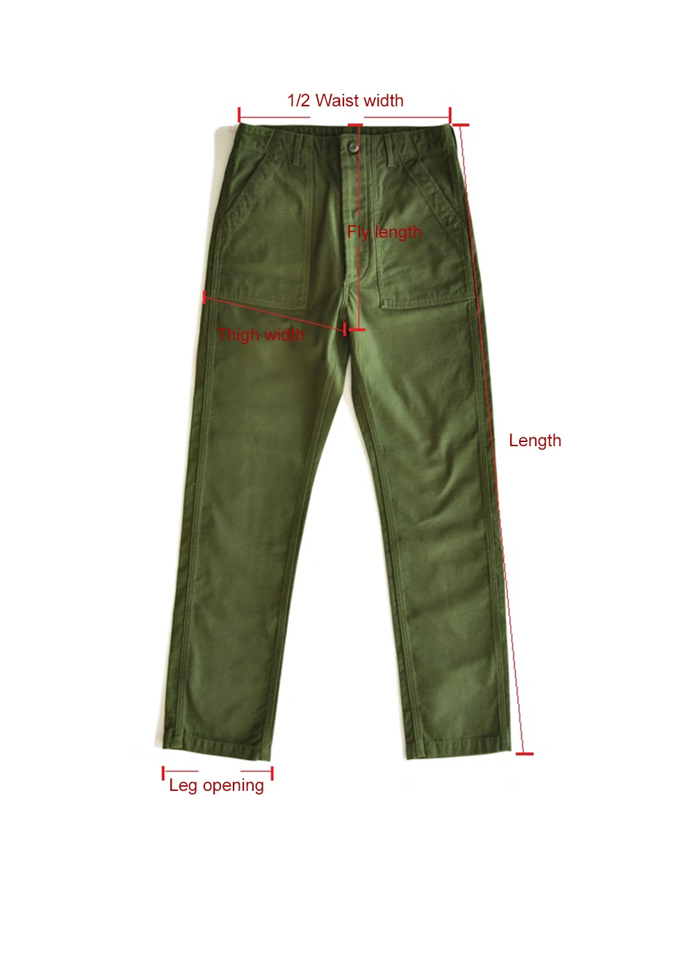 SauceZhan OG107 Fatigue Utility Pants Military Pants VINTAGE Classic Olive Sateen Men's Baker Pants Satin Cotton Straight Fit