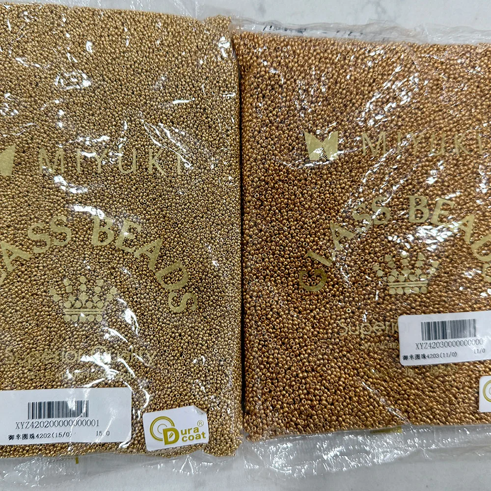 Japanese Imported Miyuki Round Rocailles Metallic Round Beads 50g-450g Packaging Jewelry Accessories Used for Various DIY