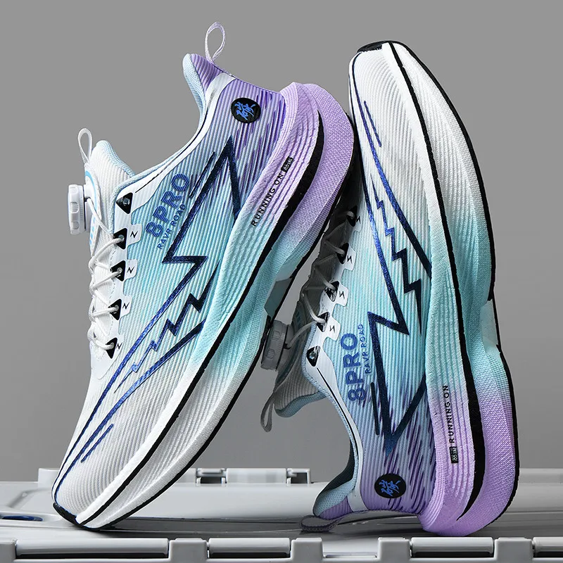 Athletic Running Shoes Men Professional Carbon Board Marathon Sports Breathable Lightweight Women Comfortable Casual Sneakers
