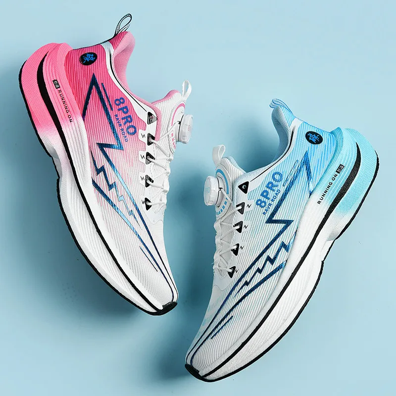 Athletic Running Shoes Men Professional Carbon Board Marathon Sports Breathable Lightweight Women Comfortable Casual Sneakers