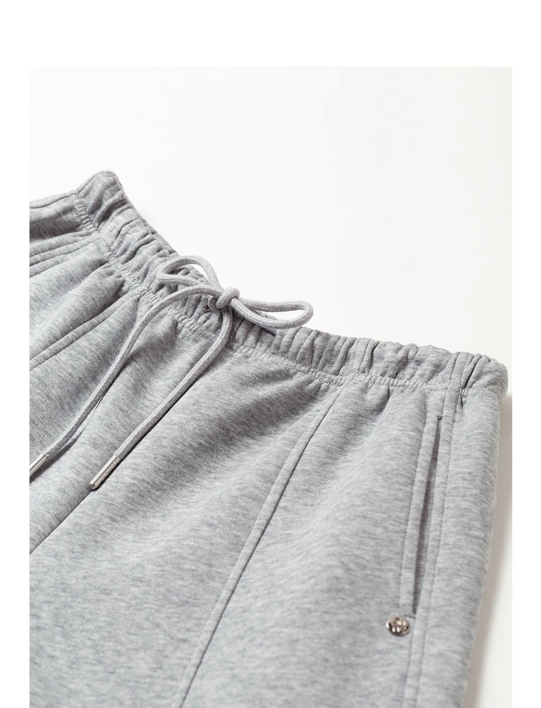 TOYOUTH Women's High Waist Curved Leg Sweatpants 2026 Fall New Arrival Elastic Waist Seam Detail Slimming Loose Fit Athletic