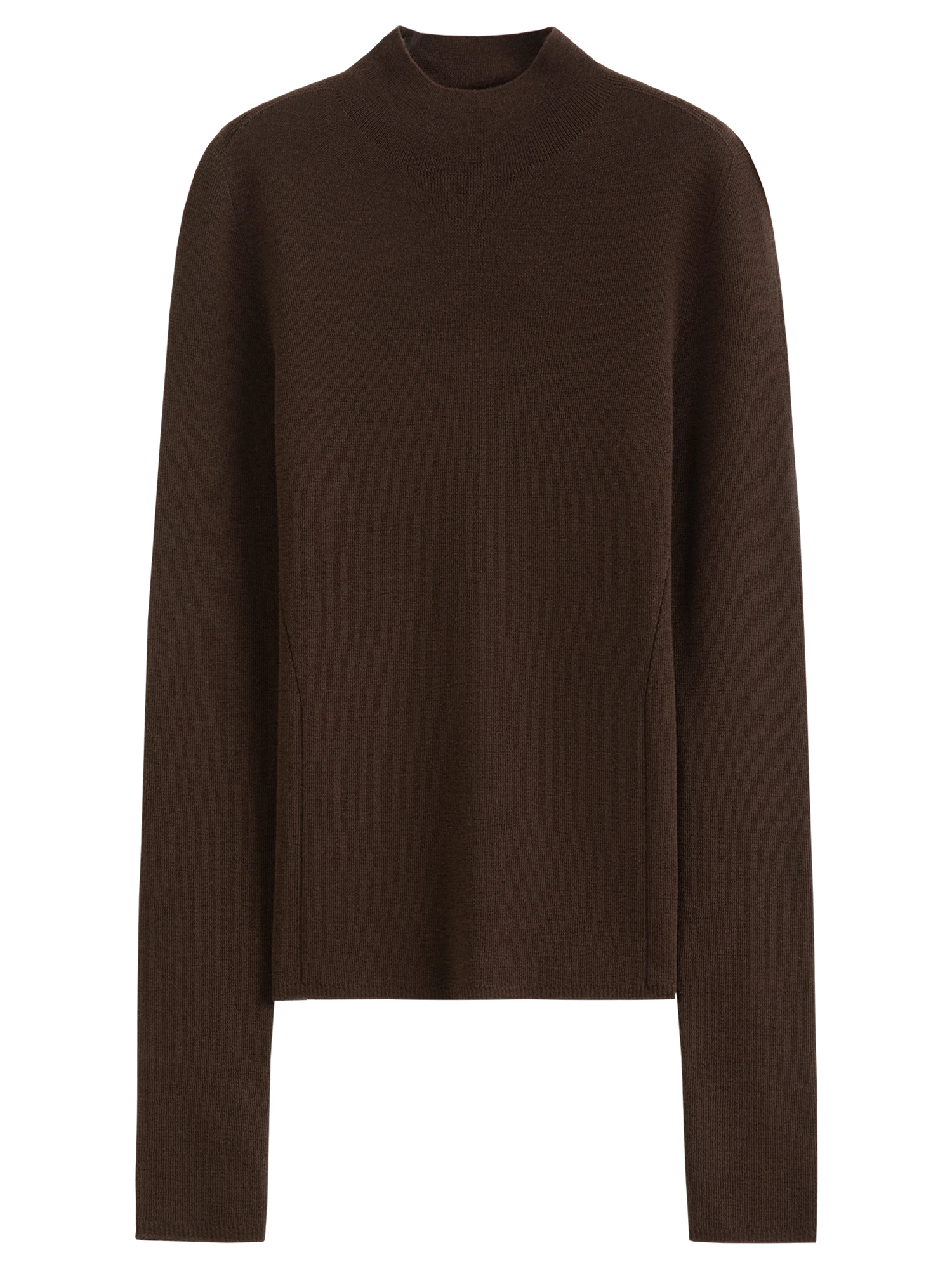 FSLE【Premium Series】German Biella Wool Autumn Super Fine Washable Seamless One-Piece Mock Neck Thermal Base Layer Top New Color