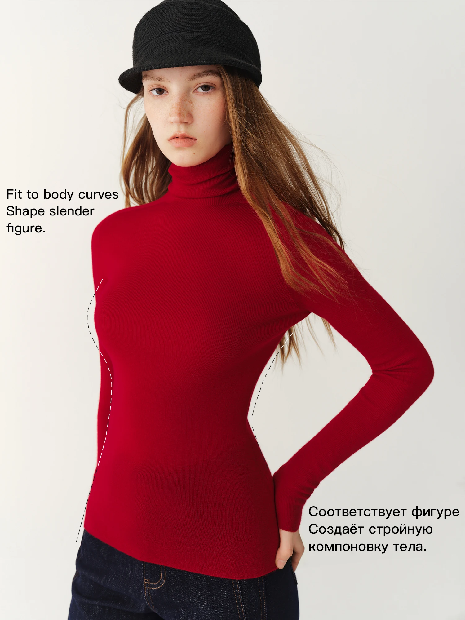 FSLE【Premium Series】German Biella Wool Autumn Super Fine Washable Seamless One-Piece Mock Neck Thermal Base Layer Top New Color