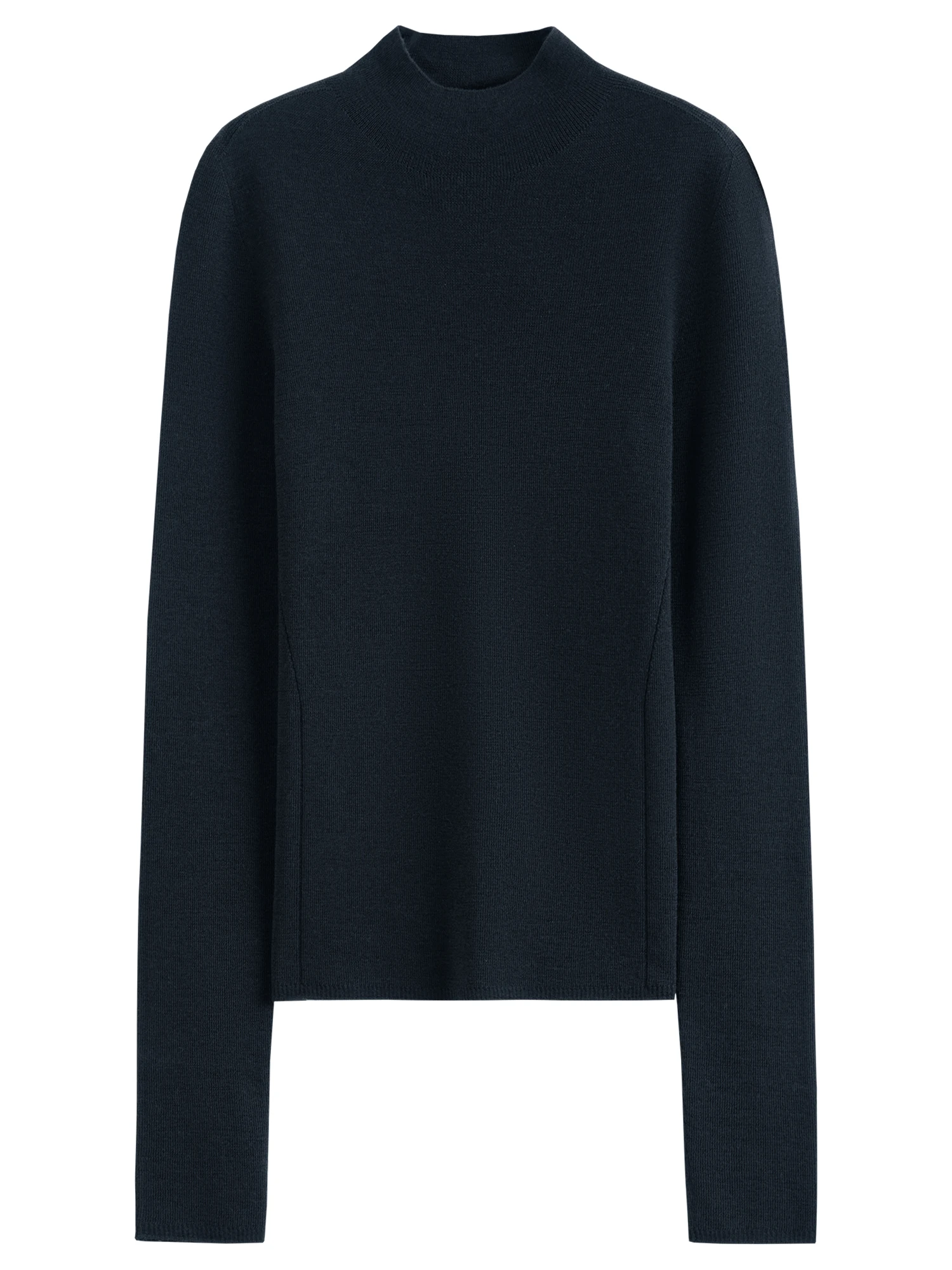 FSLE【Premium Series】German Biella Wool Autumn Super Fine Washable Seamless One-Piece Mock Neck Thermal Base Layer Top New Color
