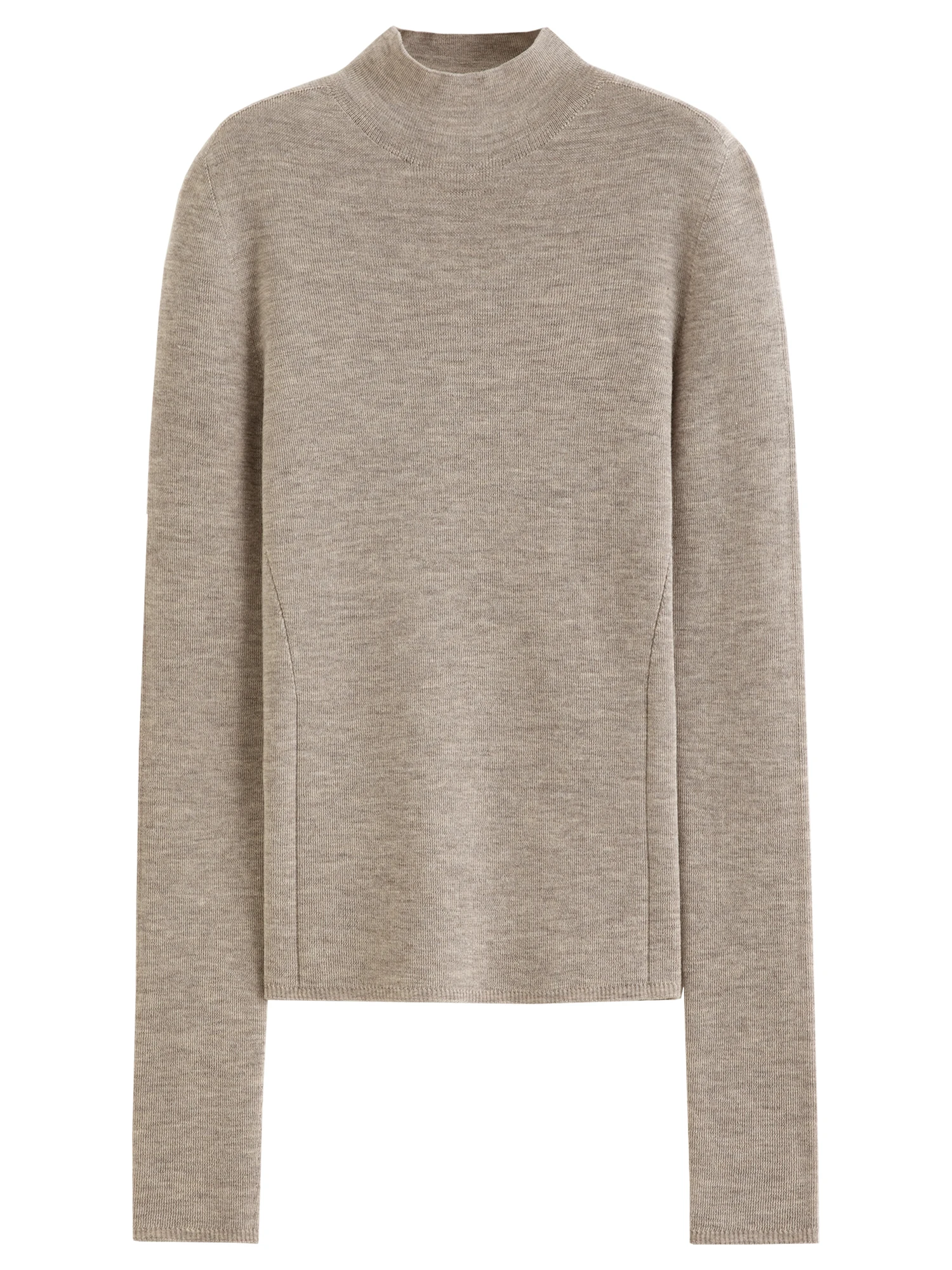 FSLE【Premium Series】German Biella Wool Autumn Super Fine Washable Seamless One-Piece Mock Neck Thermal Base Layer Top New Color