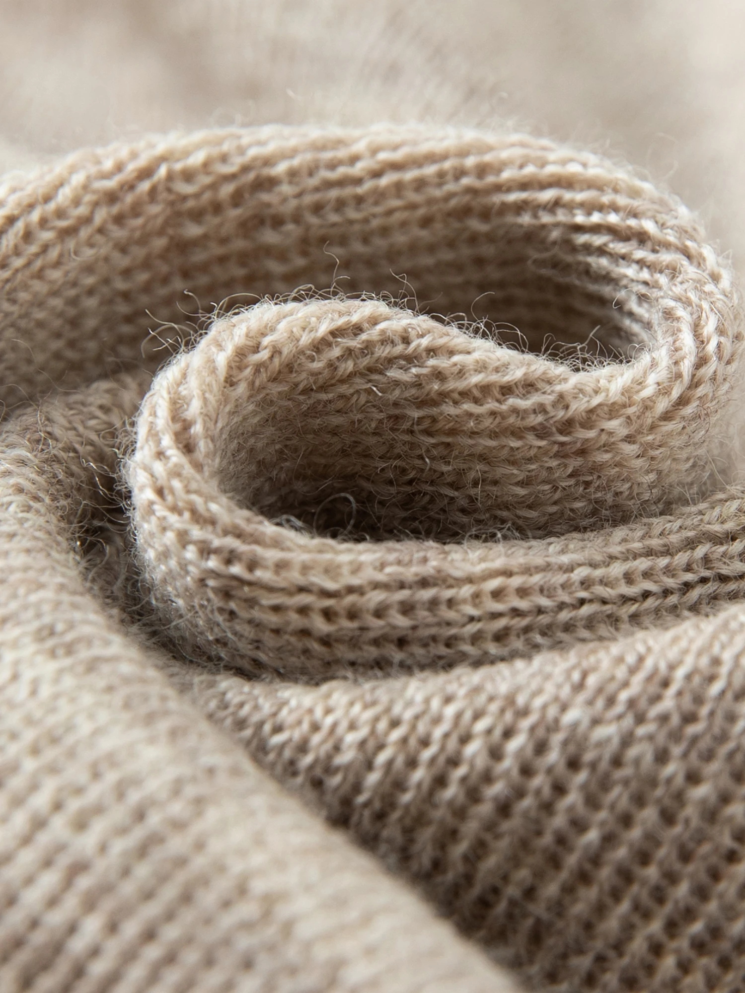 FSLE【Premium Series】German Biella Wool Autumn Super Fine Washable Seamless One-Piece Mock Neck Thermal Base Layer Top New Color