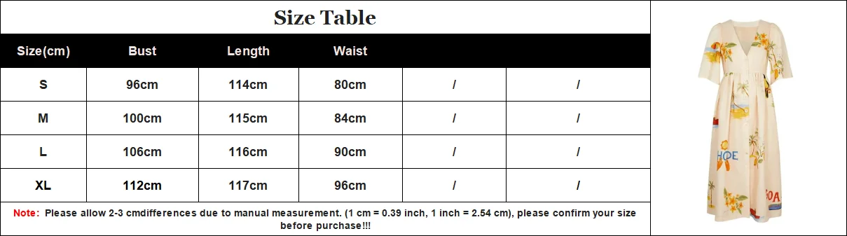 Elegant Printed Dress Women V Neck Puff Sleeve Loose Midi Female Dresses 2024 Summer Holidays Casual Lady Beach A-Line Vestidos