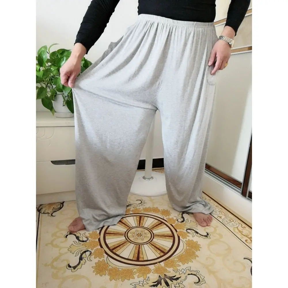 Large Men's Home Pants 15XL 240kg Plus Size 10XL 11XL 12XL Summer High Waist Loose Black Blue Stretch Big Sweatpants 56 58 60 62