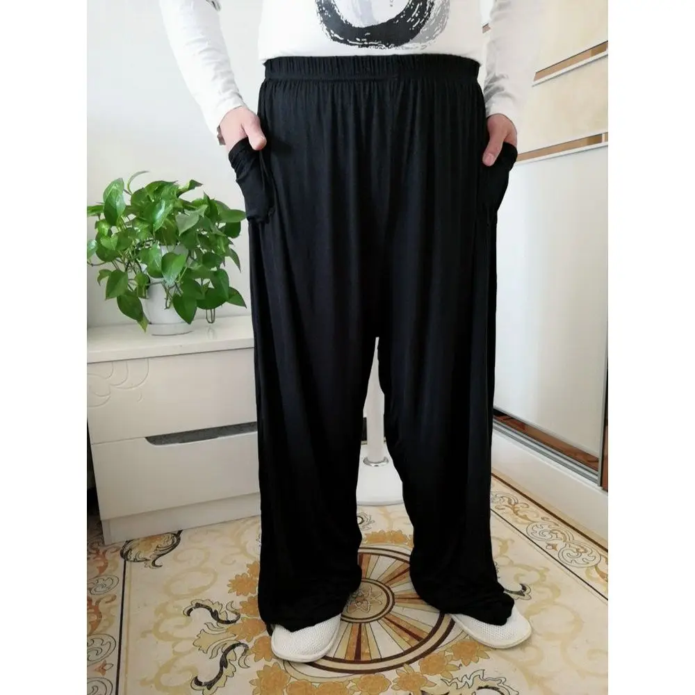 Large Men's Home Pants 15XL 240kg Plus Size 10XL 11XL 12XL Summer High Waist Loose Black Blue Stretch Big Sweatpants 56 58 60 62