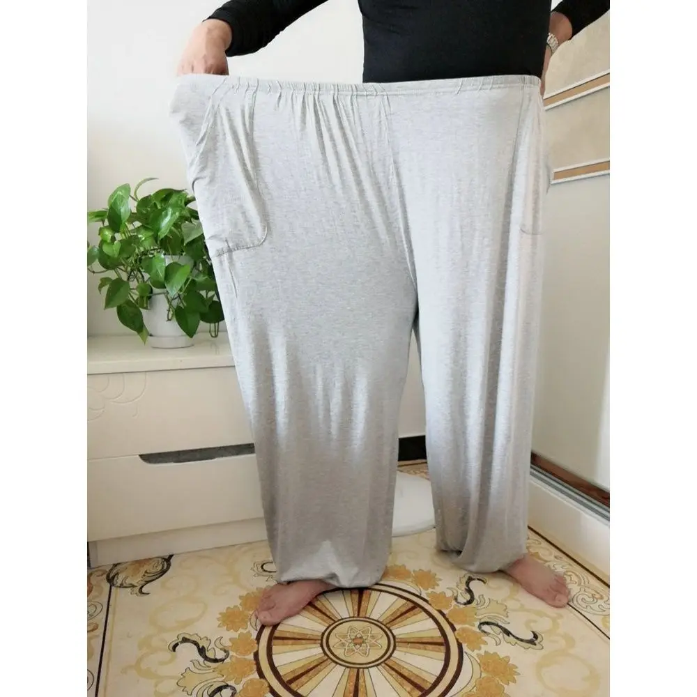 Large Men's Home Pants 15XL 240kg Plus Size 10XL 11XL 12XL Summer High Waist Loose Black Blue Stretch Big Sweatpants 56 58 60 62