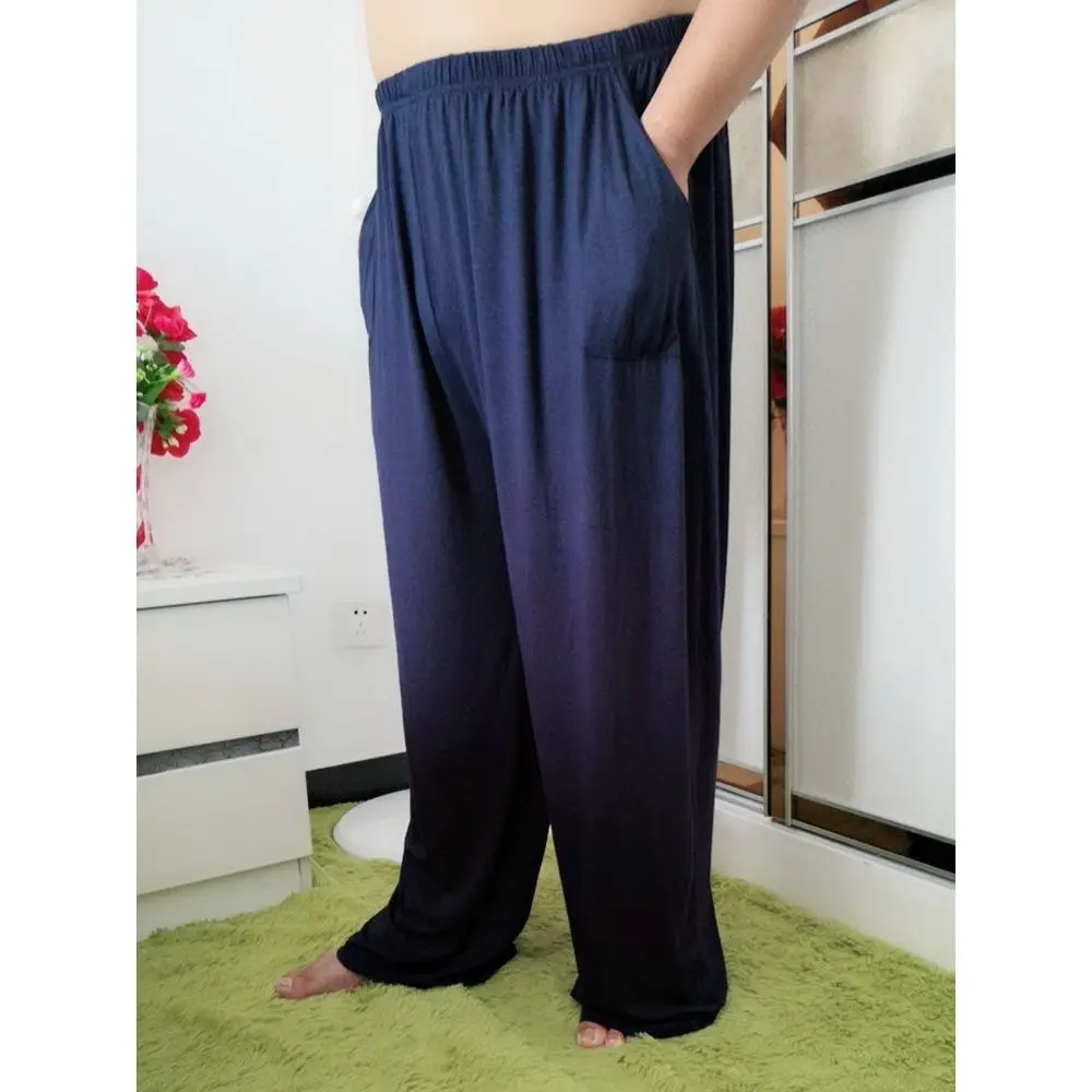 Large Men's Home Pants 15XL 240kg Plus Size 10XL 11XL 12XL Summer High Waist Loose Black Blue Stretch Big Sweatpants 56 58 60 62