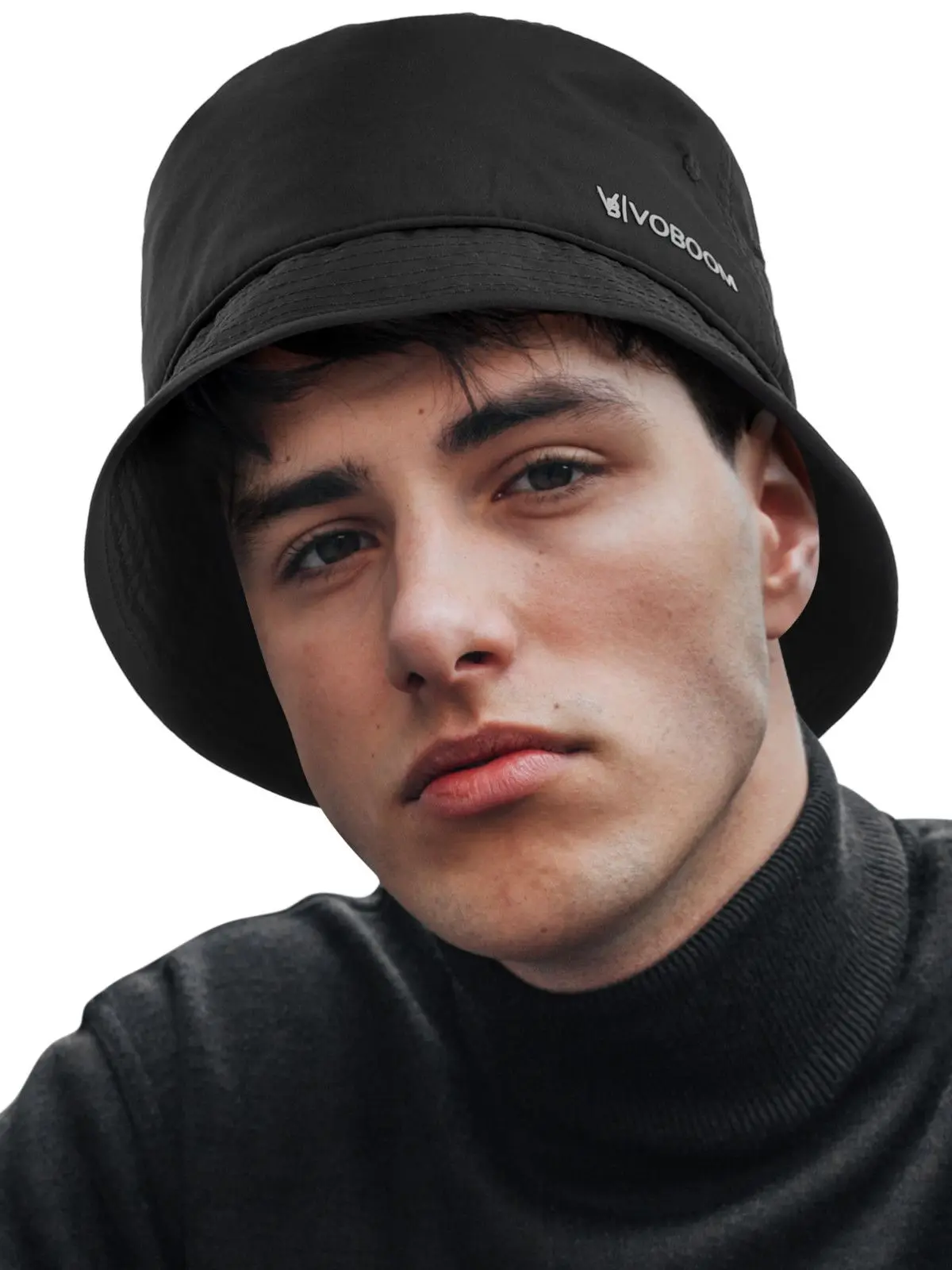 Voboom New Style Fashion Summer Bucket Hat Men Outdoor Fishing Hiking Beach Hats Mesh Breathable Sun Cap Wide Brim