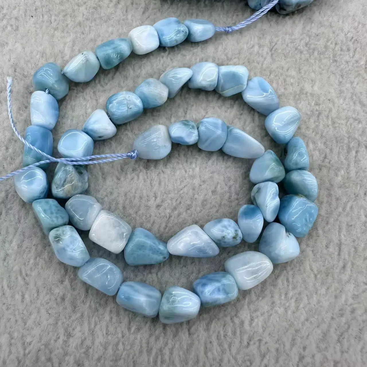 AAAA Grade irregular Larimar 5-6mm DIY Necklace Bracelets Natural Gemstone Crystal Nugget Chip Loose Beads For Jewelry Making