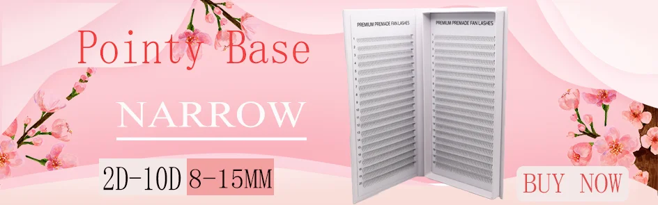 0.05 0.07mm Ultra Speed Narrow Premade 1000 Fans Eyelash Extension 5d 8d 10d Fake EyeLashes Premade Mixed Silk Promade Fans Lash